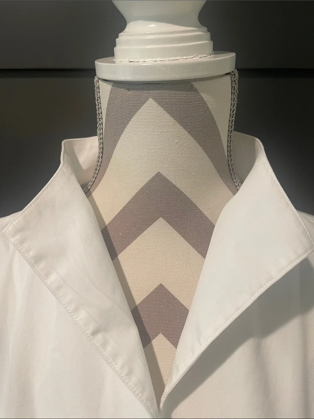 Vince Designer Luxury Cotton Stand Collar Shirt Size XL